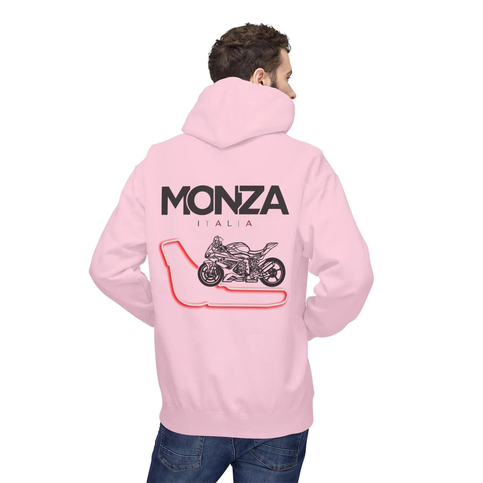 BMW Inspired S1000RR Monza Italia Fleece Hoodie Red Edition for Riders