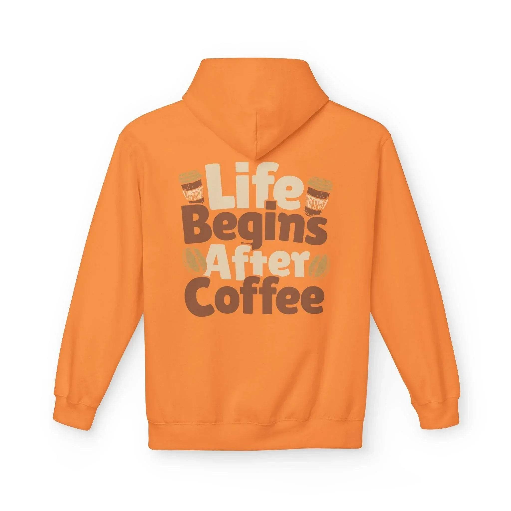 Cozy Life Begins After Coffee Fleece Pullover Hoodie