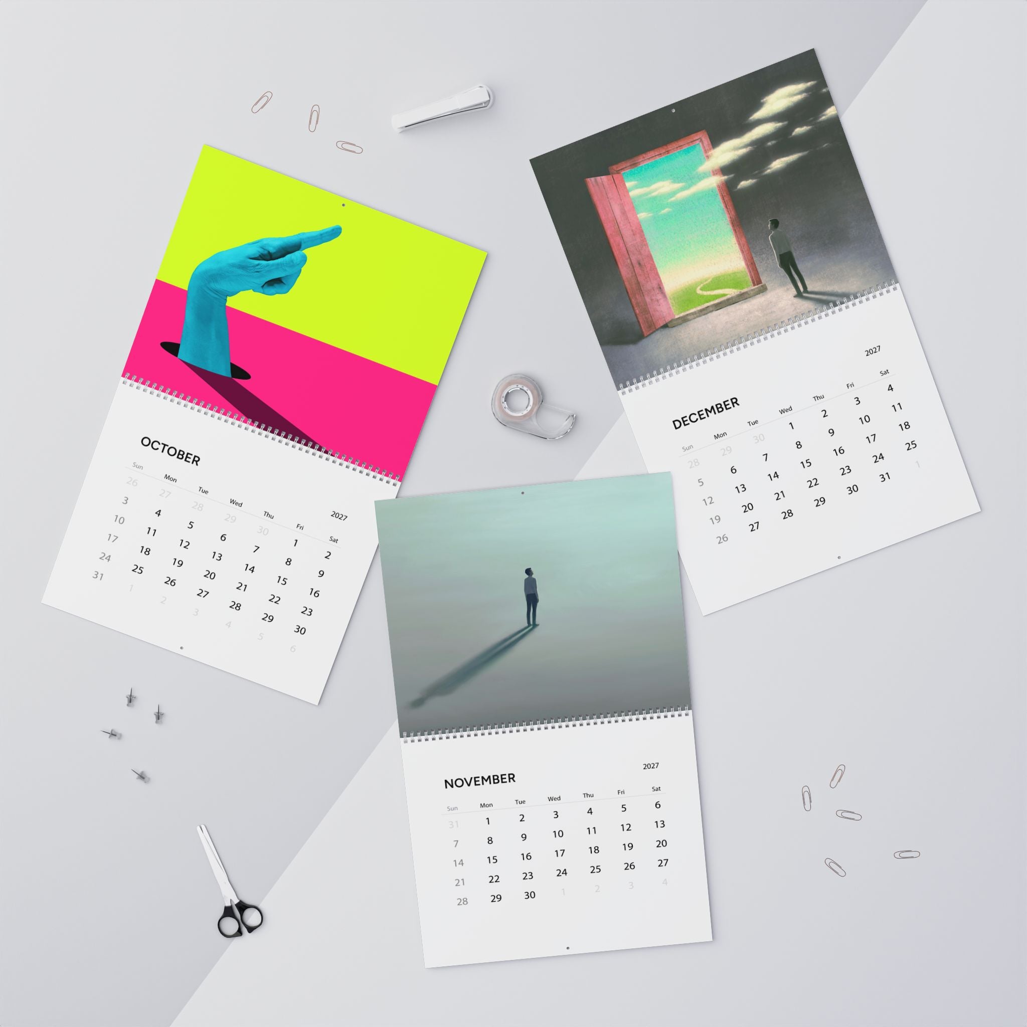 2027 Contemporary Art Calendar – Creative Abstract Artwork, Bold Designs & Decorative Art Collection