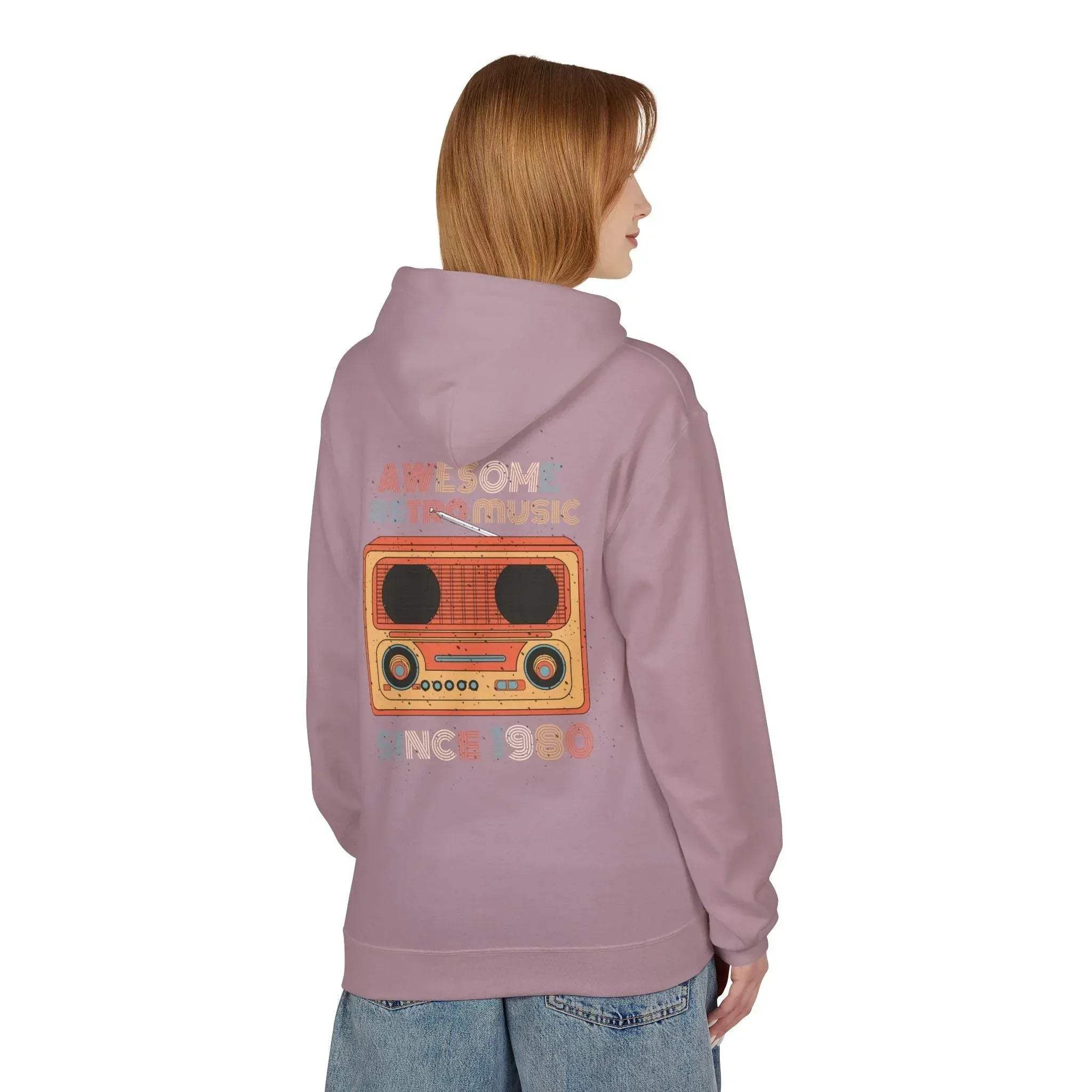 Stylish Retro Music Fleece Hoodie for Ultimate Comfort