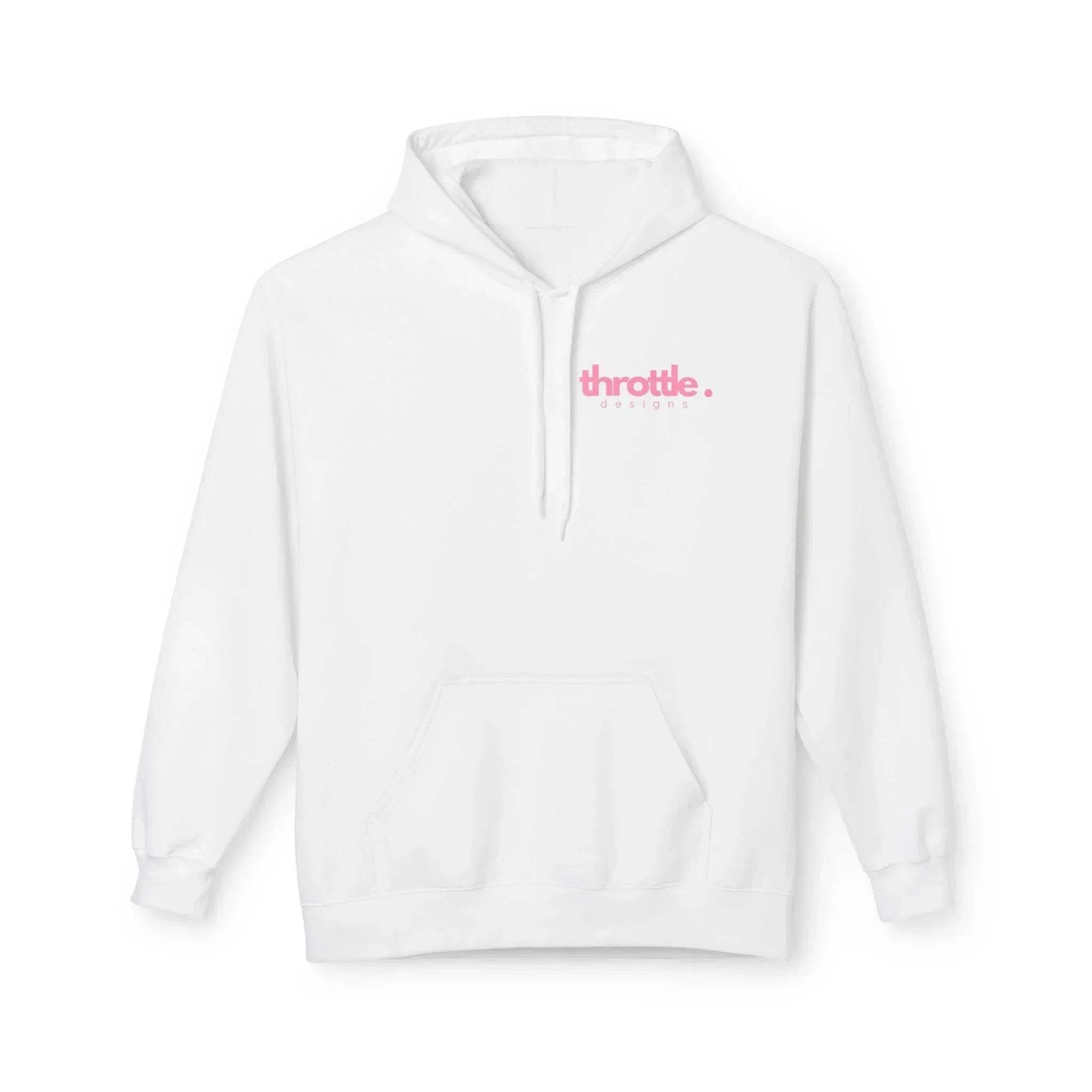 Cozy Chic Skull & Pink Floral Fleece Hoodie