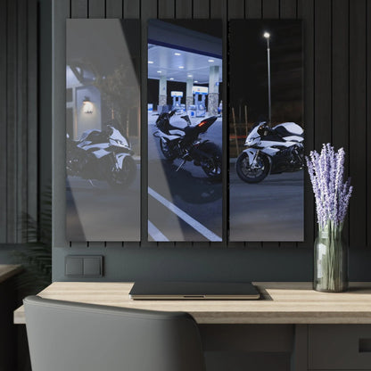 BMW S1000RR 3-Piece Acrylic Wall Art #011 for Enthusiasts