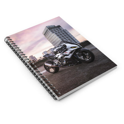 BMW S1000RR Drag Spec Motorcycle Spiral Notebook #011 - Throttle Designs