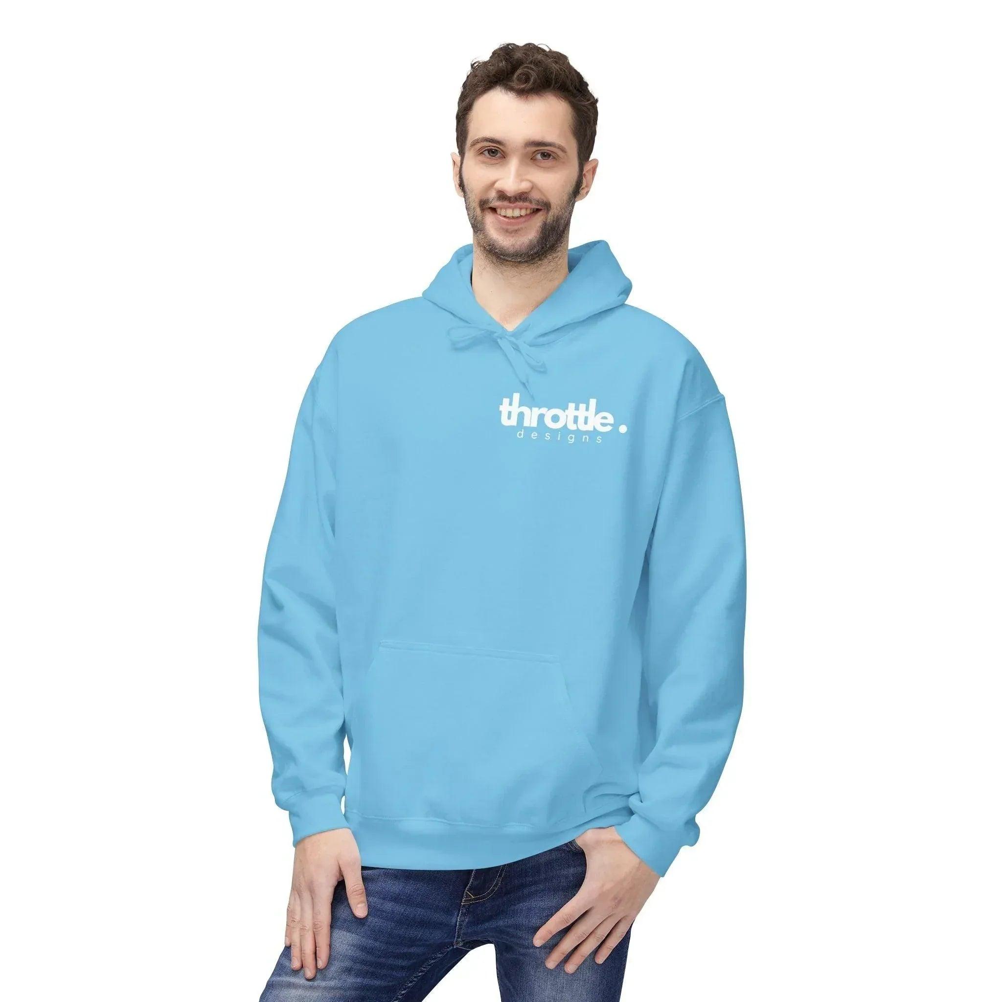 Customizable QR Code Fleece Hoodie for Social Media Engagement