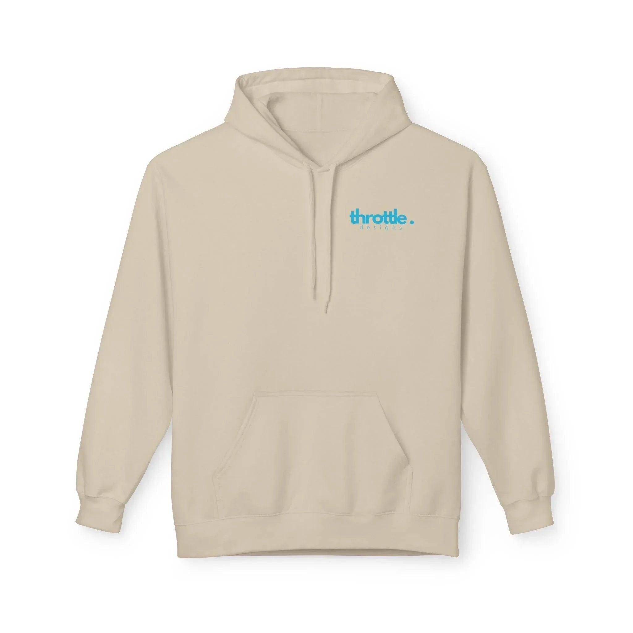Cozy Retro Palm Tree Sunset Fleece Pullover Hoodie for Ultimate Comfort