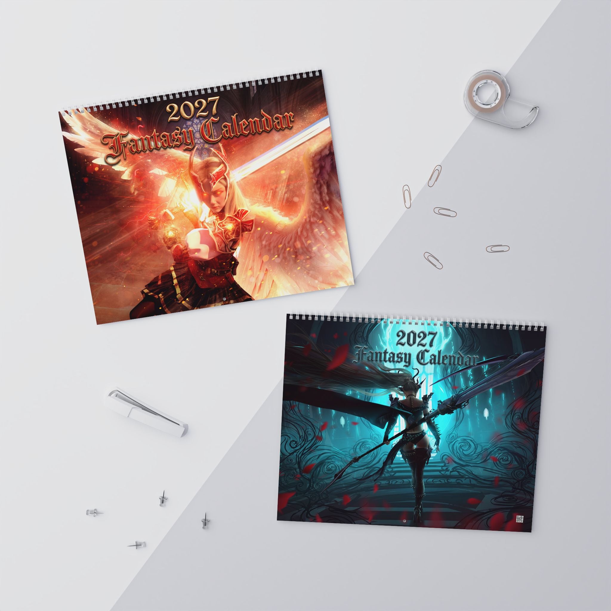 2027 Fantasy Art Wall Calendar – Mystical Characters, Imaginative Worlds & Scenic Artwork