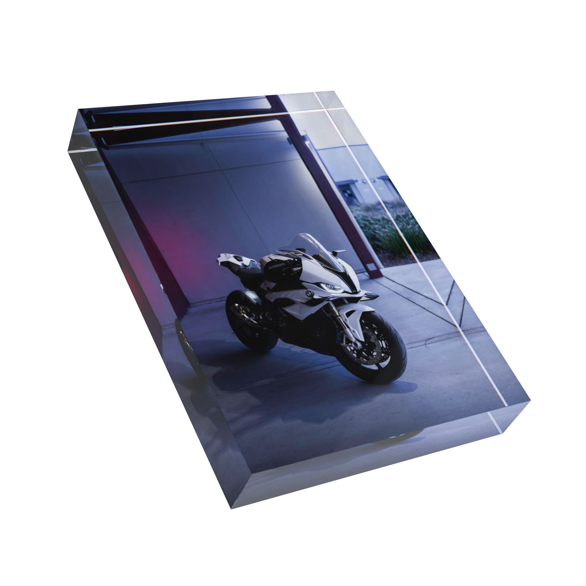 BMW S1000RR Motorcycle Acrylic Photo Block #039 - Throttle Designs