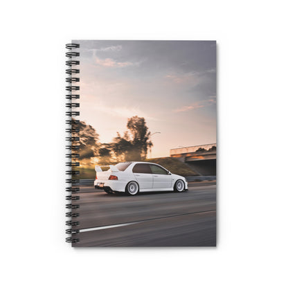 Mitsubishi Evo 8 Automotive Spiral Notebook #005 - Throttle Designs