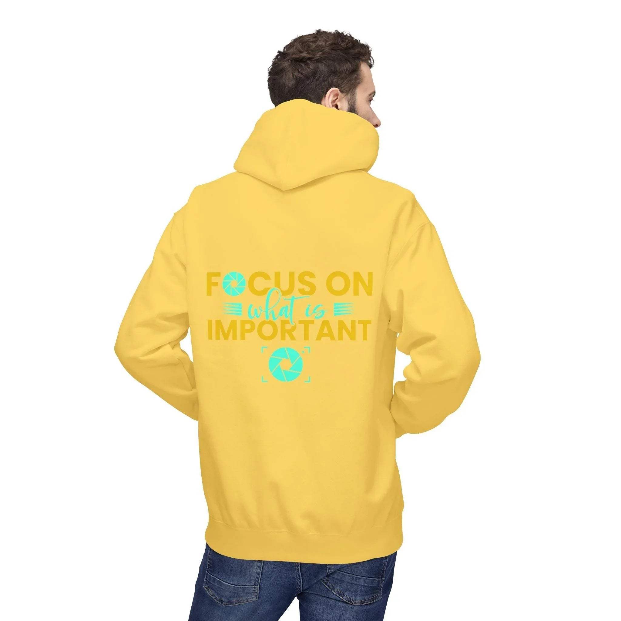 Inspirational Fleece Hoodie for Photographers - 'Prioritize What Matters'