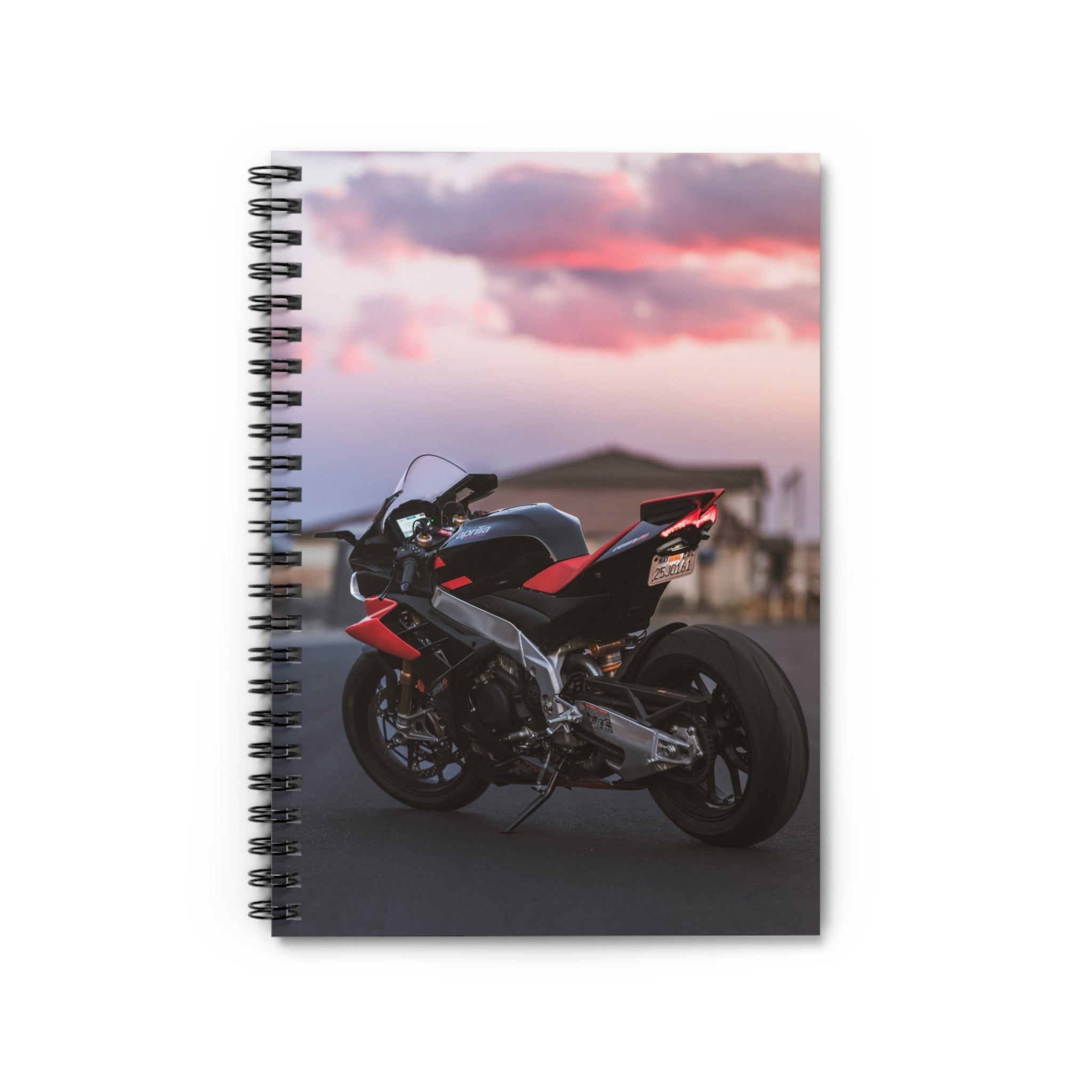 Aprilia RSV4 1100 Factory Motorcycle Spiral Notebook #025 - Throttle Designs