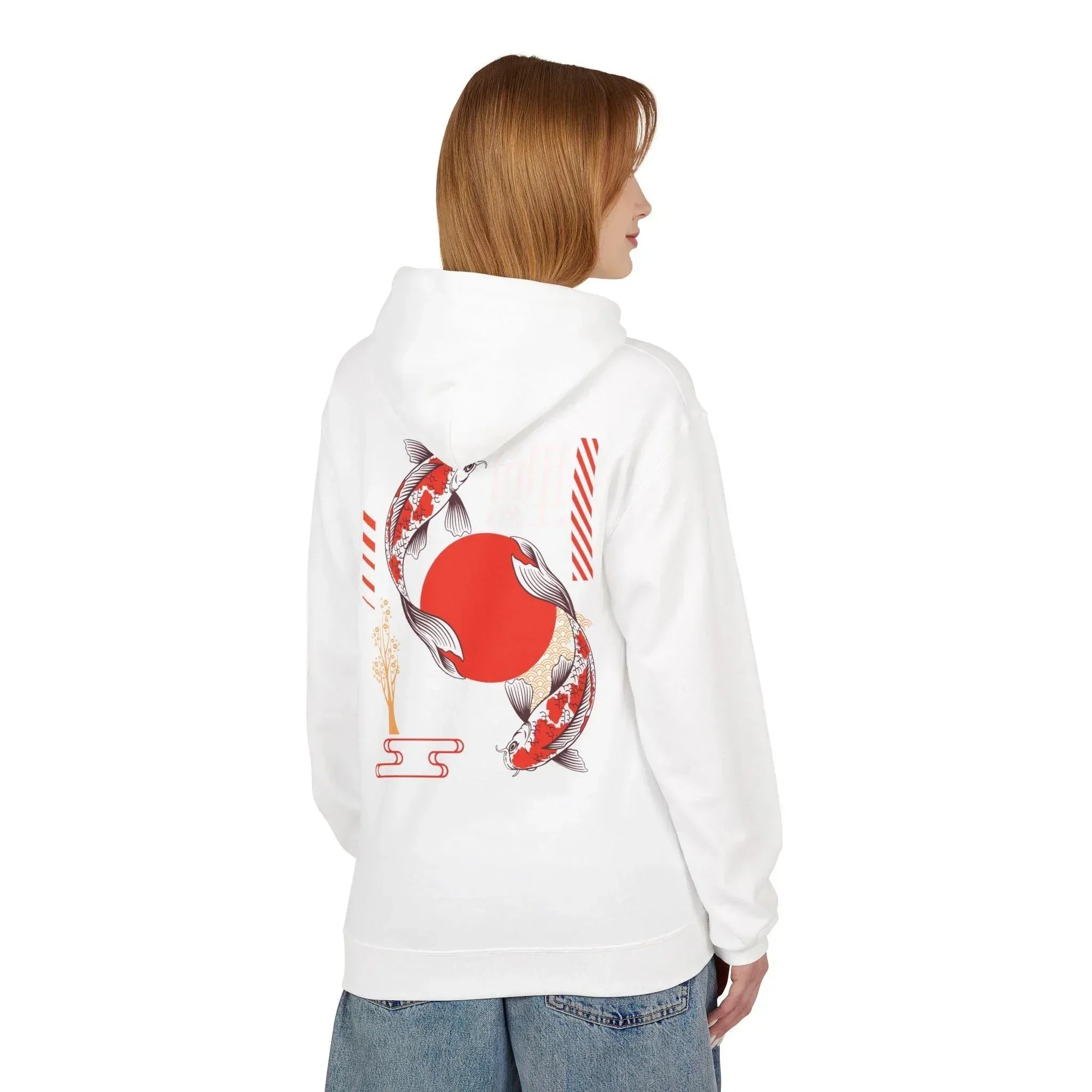 Koi Fish Streetwear Fleece Hoodie - Ultimate Comfort Meets Stylish Design