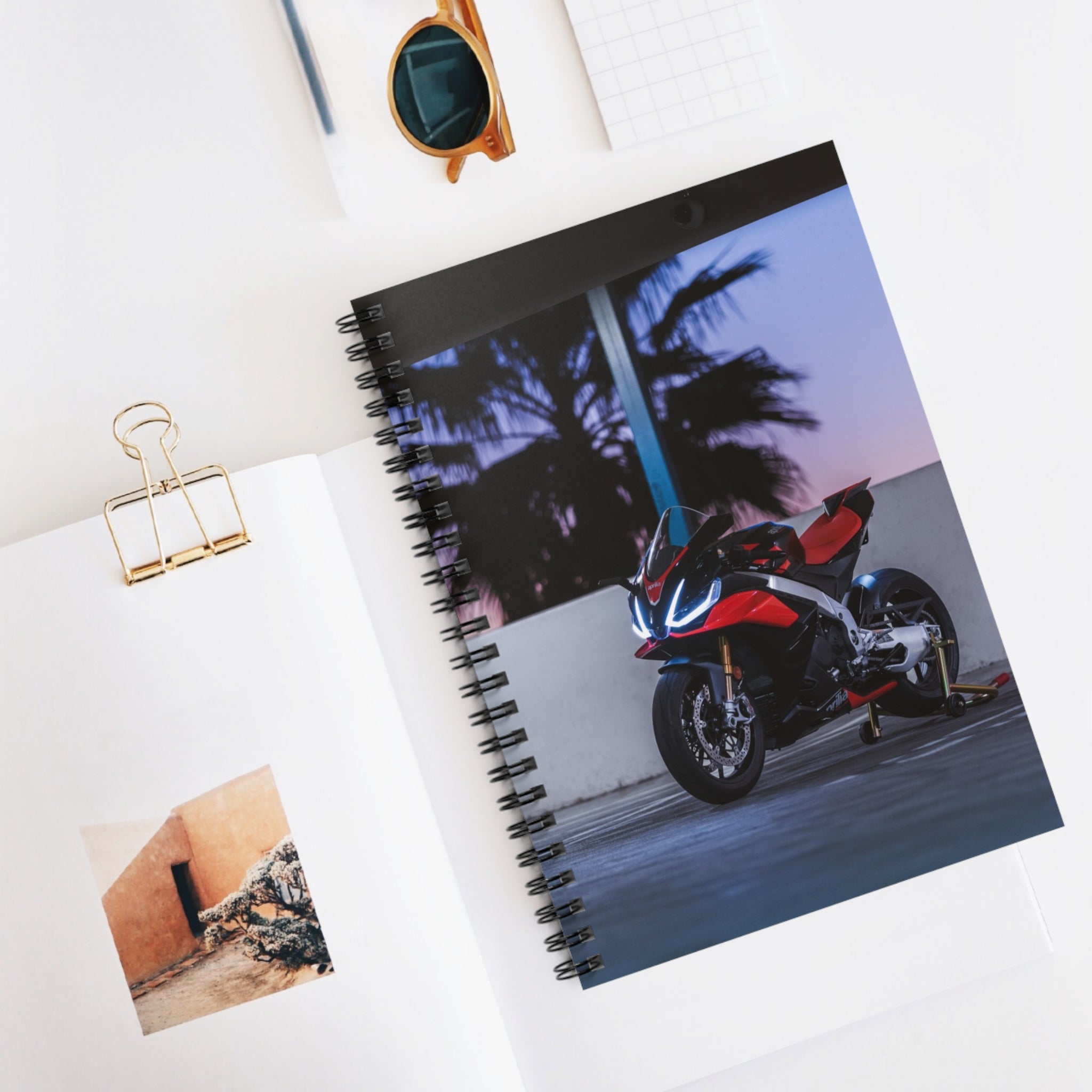 Aprilia RSV4 1100 Factory Motorcycle Spiral Notebook #003 - Throttle Designs