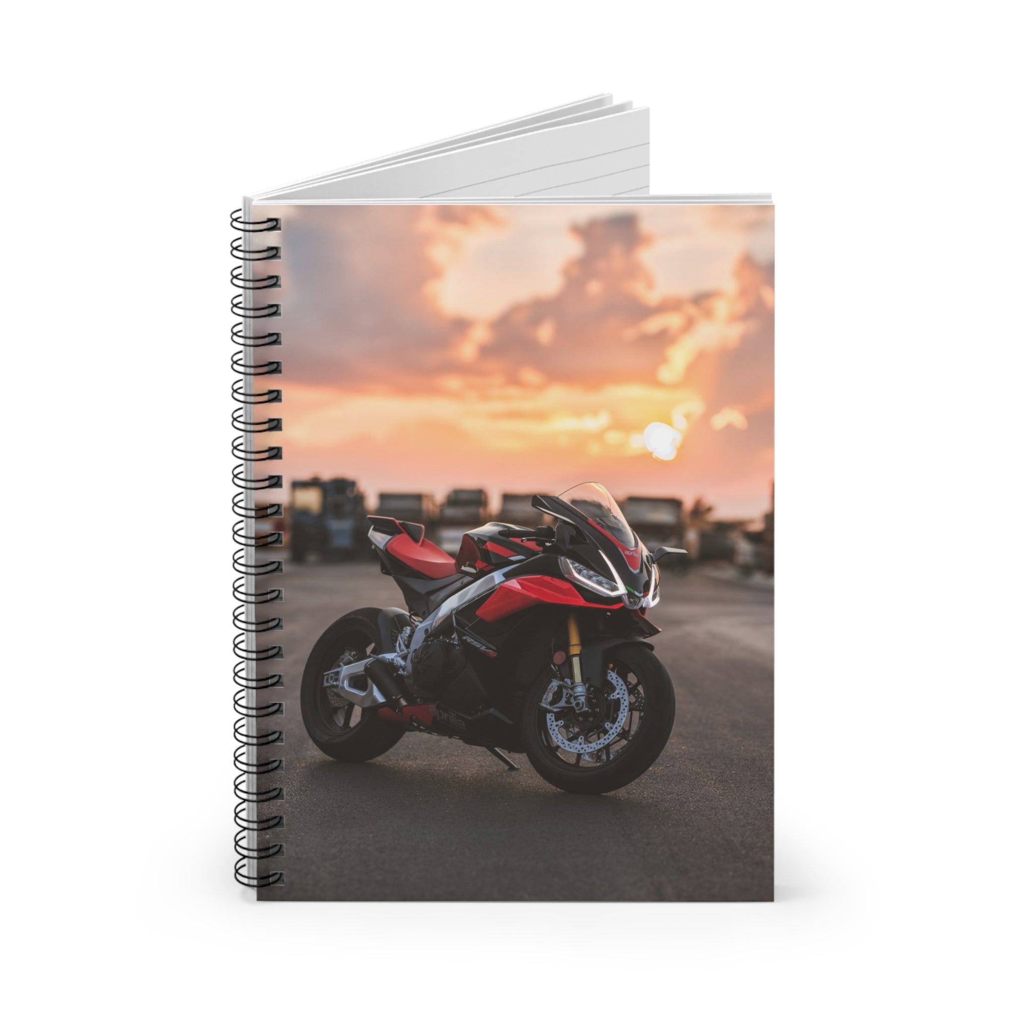 Aprilia RSV4 1100 Factory Motorcycle Spiral Notebook #029 - Throttle Designs