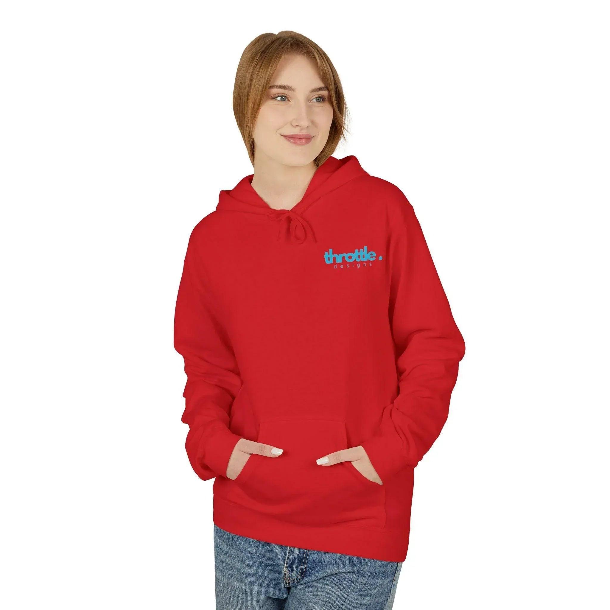Cozy Retro Palm Tree Sunset Fleece Pullover Hoodie for Ultimate Comfort