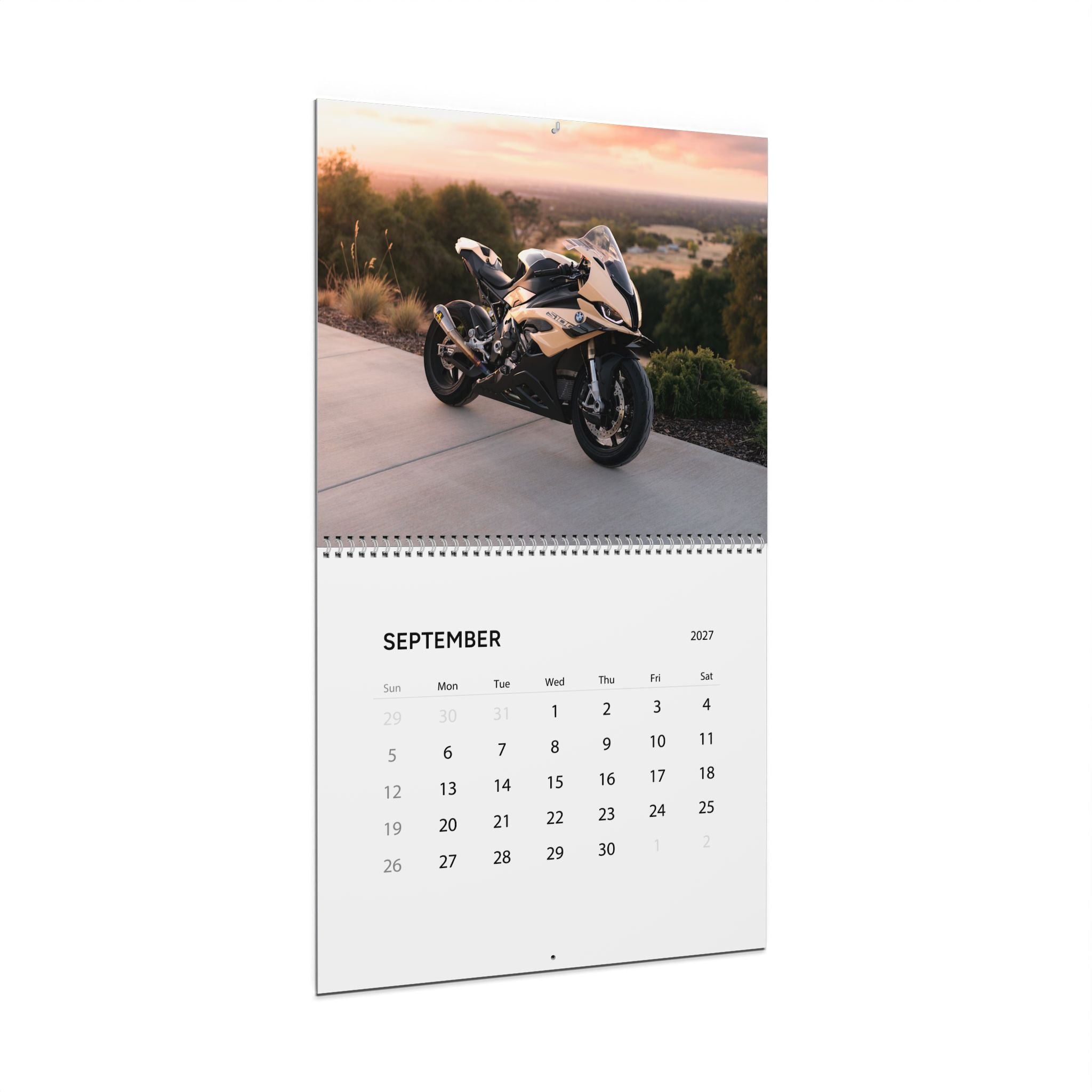 2027 Motorcycle Wall Calendar – Supersport Motorcycles, Sportbikes & High Performance Bike Artwork Collection