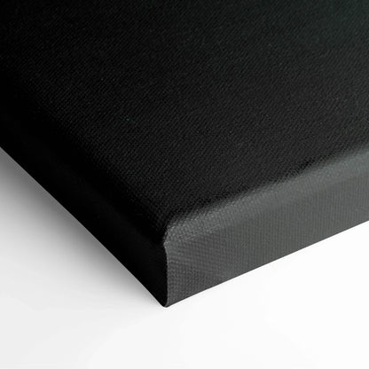 Black textured canvas back with reinforced edges, Silhouette On Ridge art