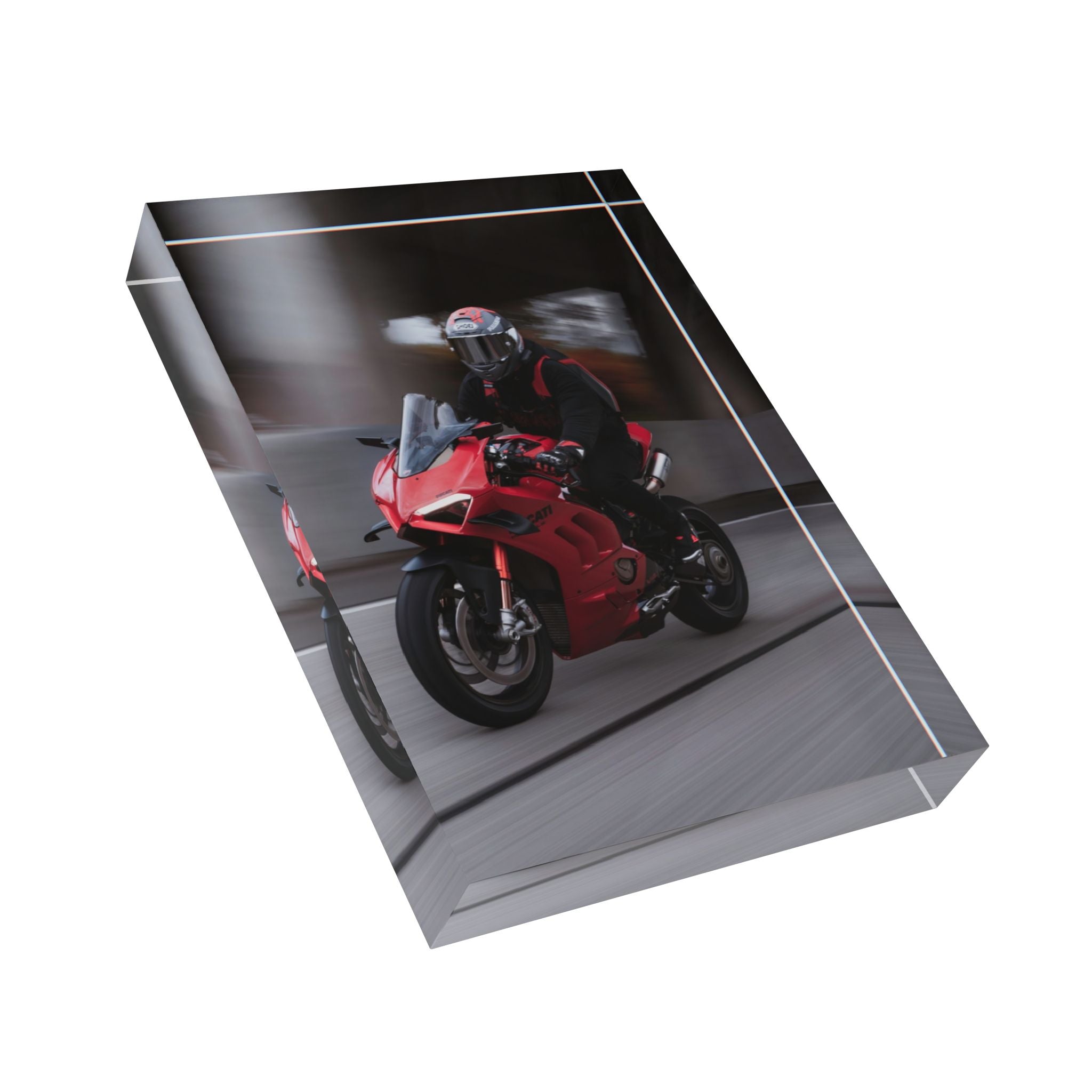 Ducati V4S Motorcycle Acrylic Photo Block #007 - Throttle Designs