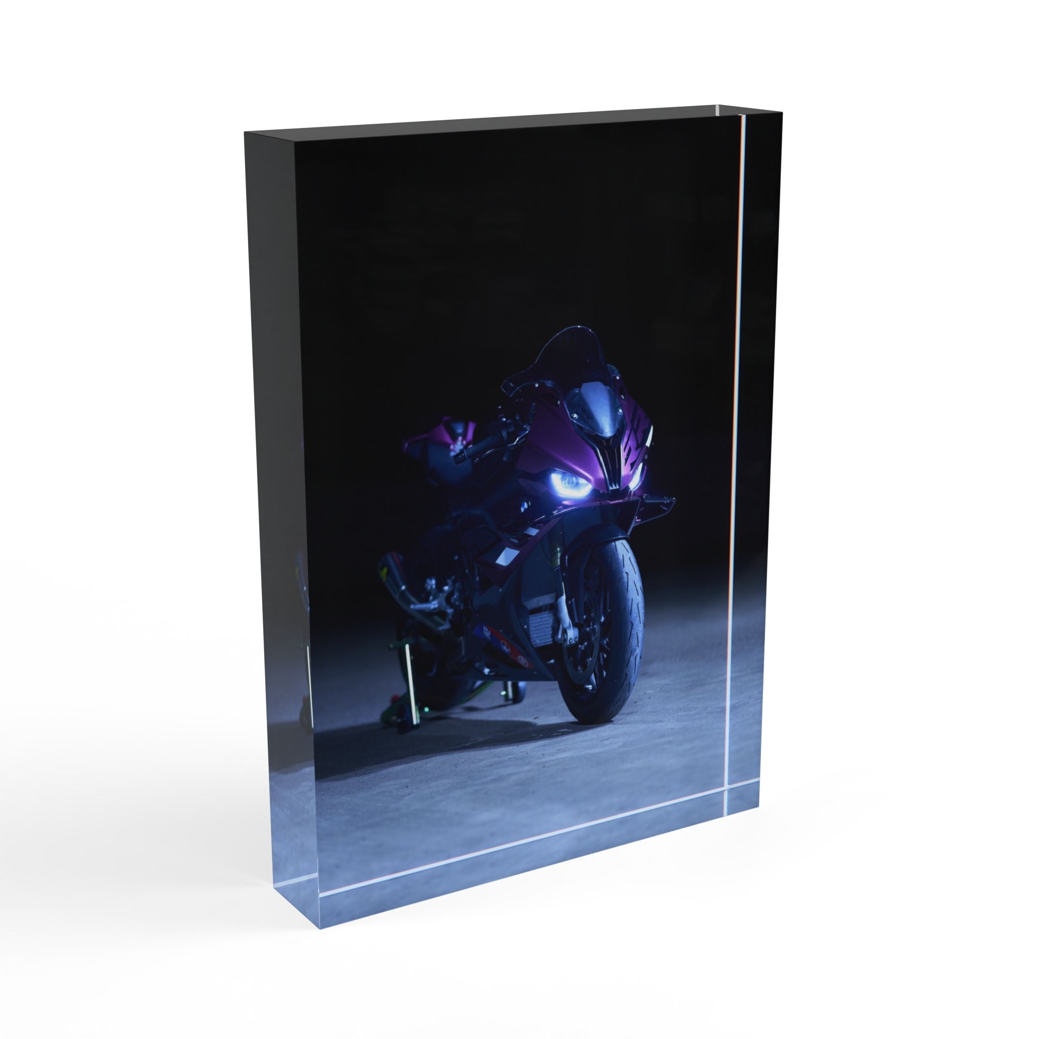 BMW S1000RR Motorcycle Acrylic Photo Block #037 - Throttle Designs