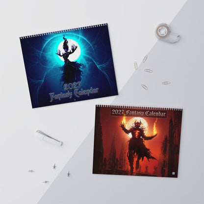 2027 Fantasy Artwork Wall Calendar – Epic Characters, Magical Worlds & Dreamlike Scenes