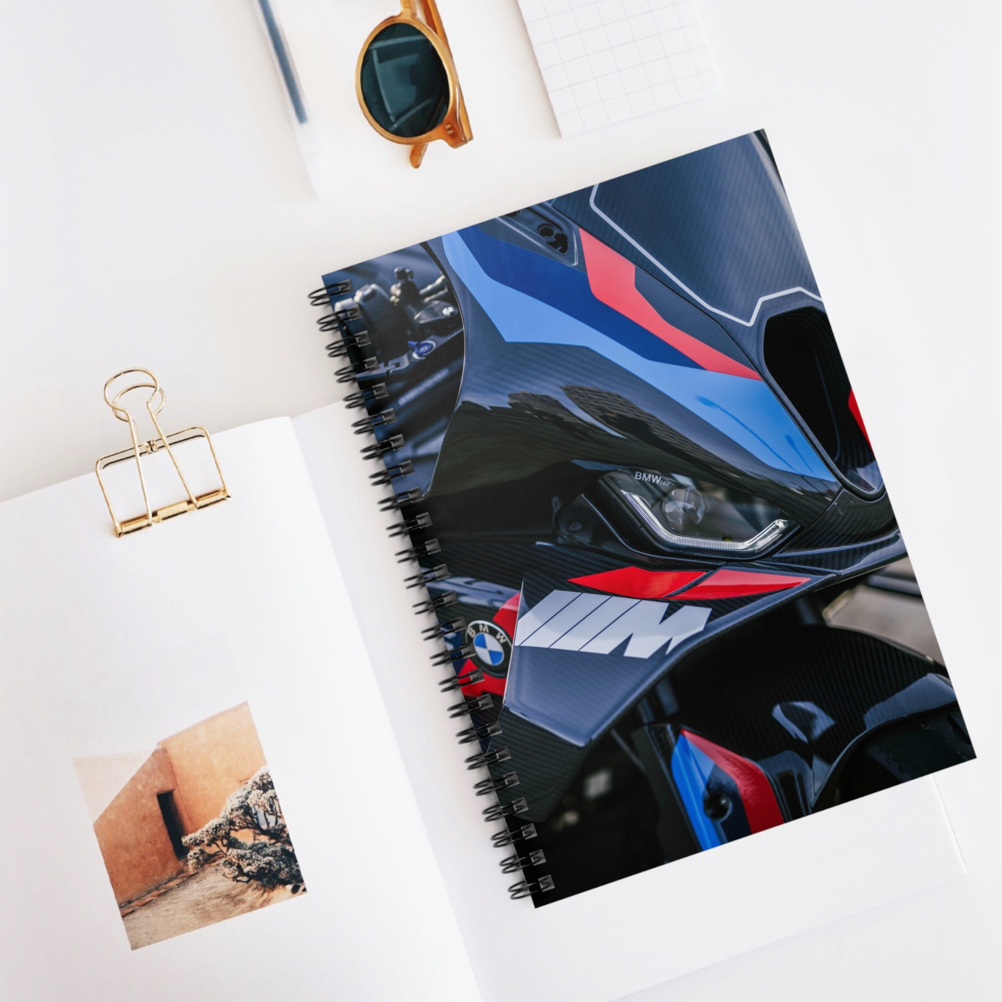 BMW M1000RR Motorcycle Spiral Notebook #001 - Throttle Designs