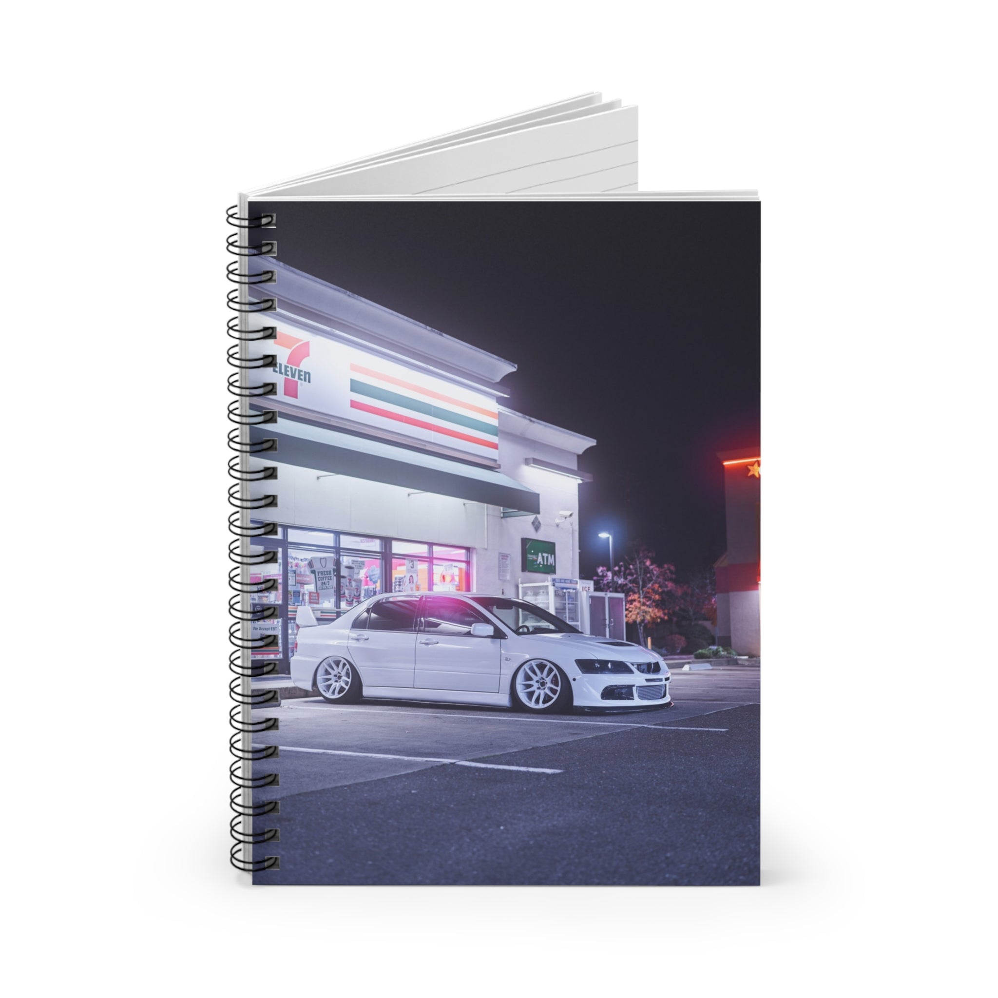 Mitsubishi Evo 8 Automotive Spiral Notebook #006 - Throttle Designs