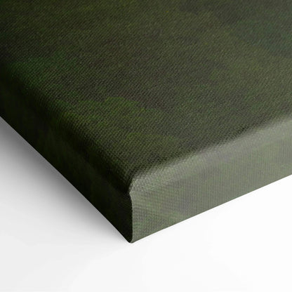 Dark olive green textured canvas back of Fairy Tale Castle wall art