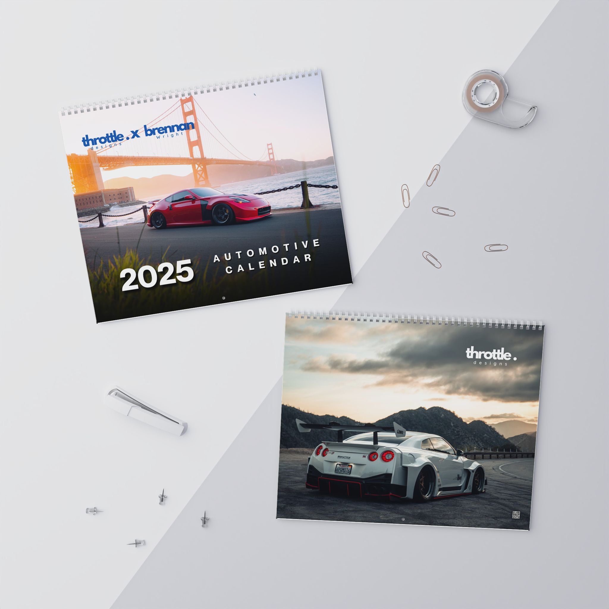 Limited Edition 2025 Automotive Car Calendar - Brennanxwright Collection for Enthusiasts