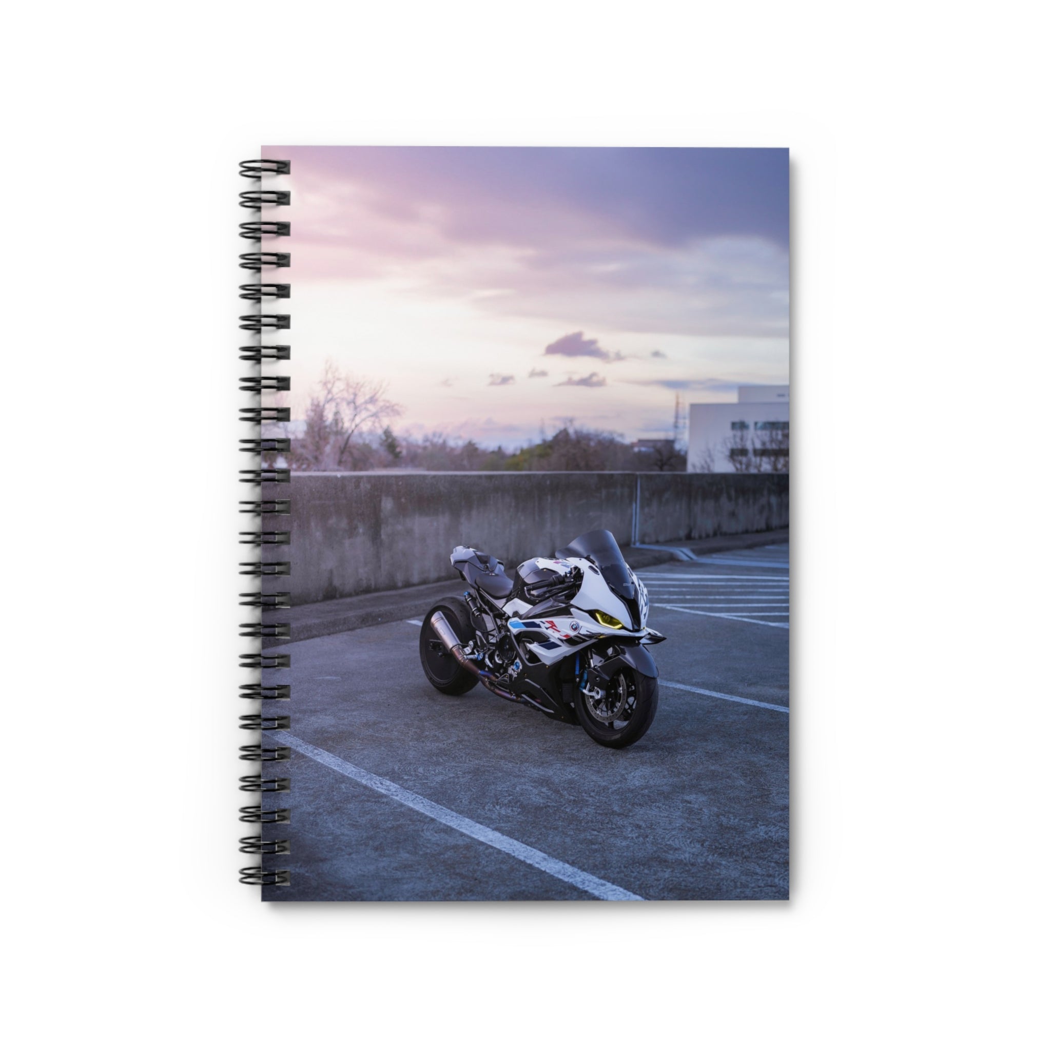 BMW S1000RR Drag Spec Motorcycle Spiral Notebook #005 - Throttle Designs