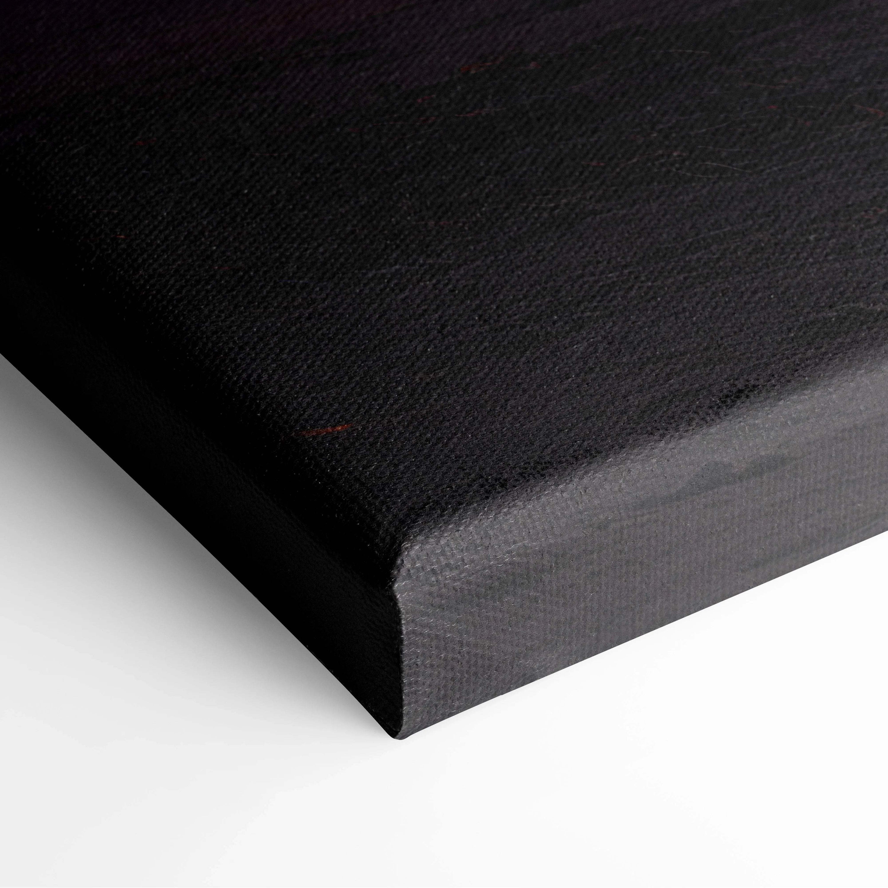 Black textured canvas back of Cinematic Surreal Seascape Blood Moon Wall Art
