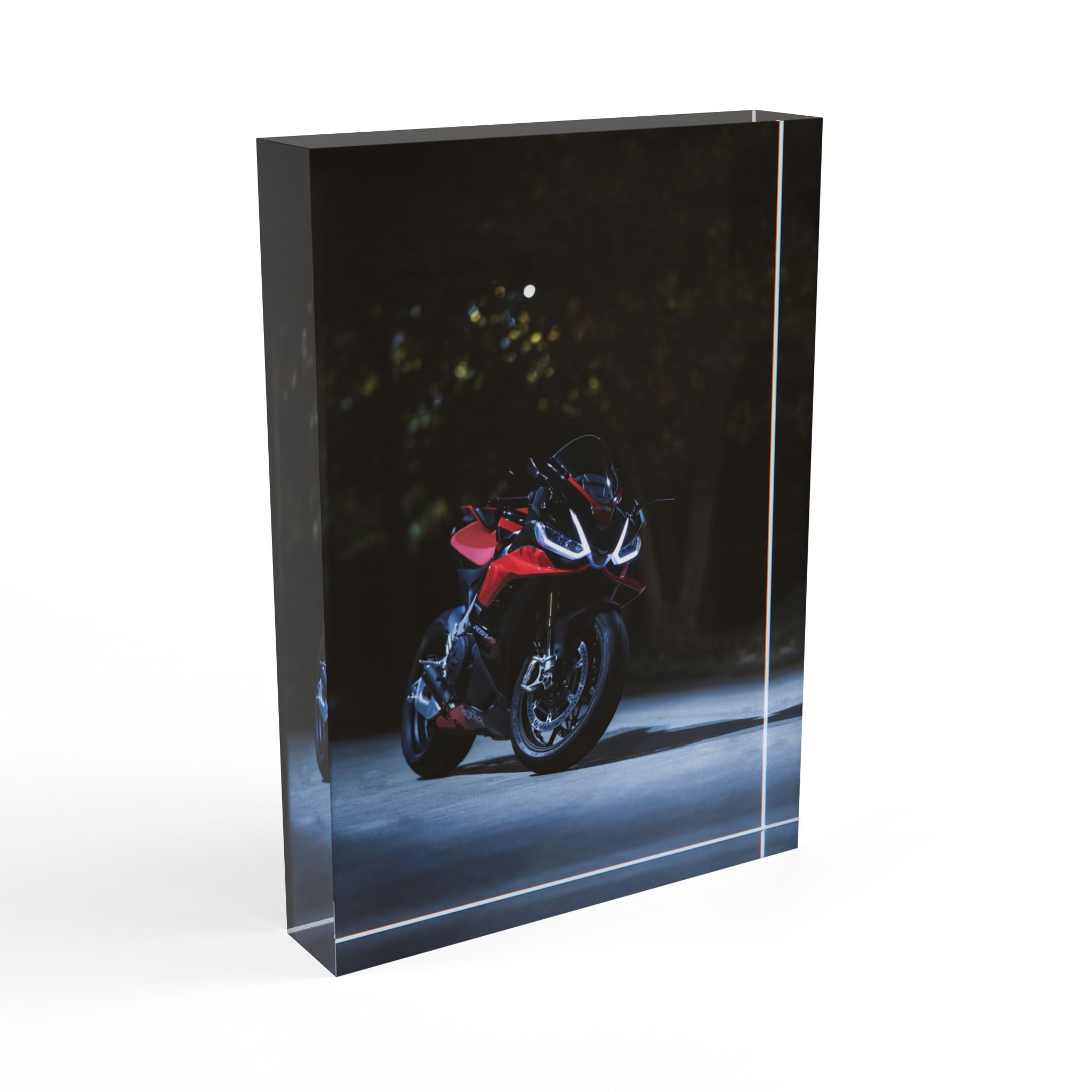 Aprilia RSV4 Motorcycle Acrylic Photo Block #016 - Throttle Designs