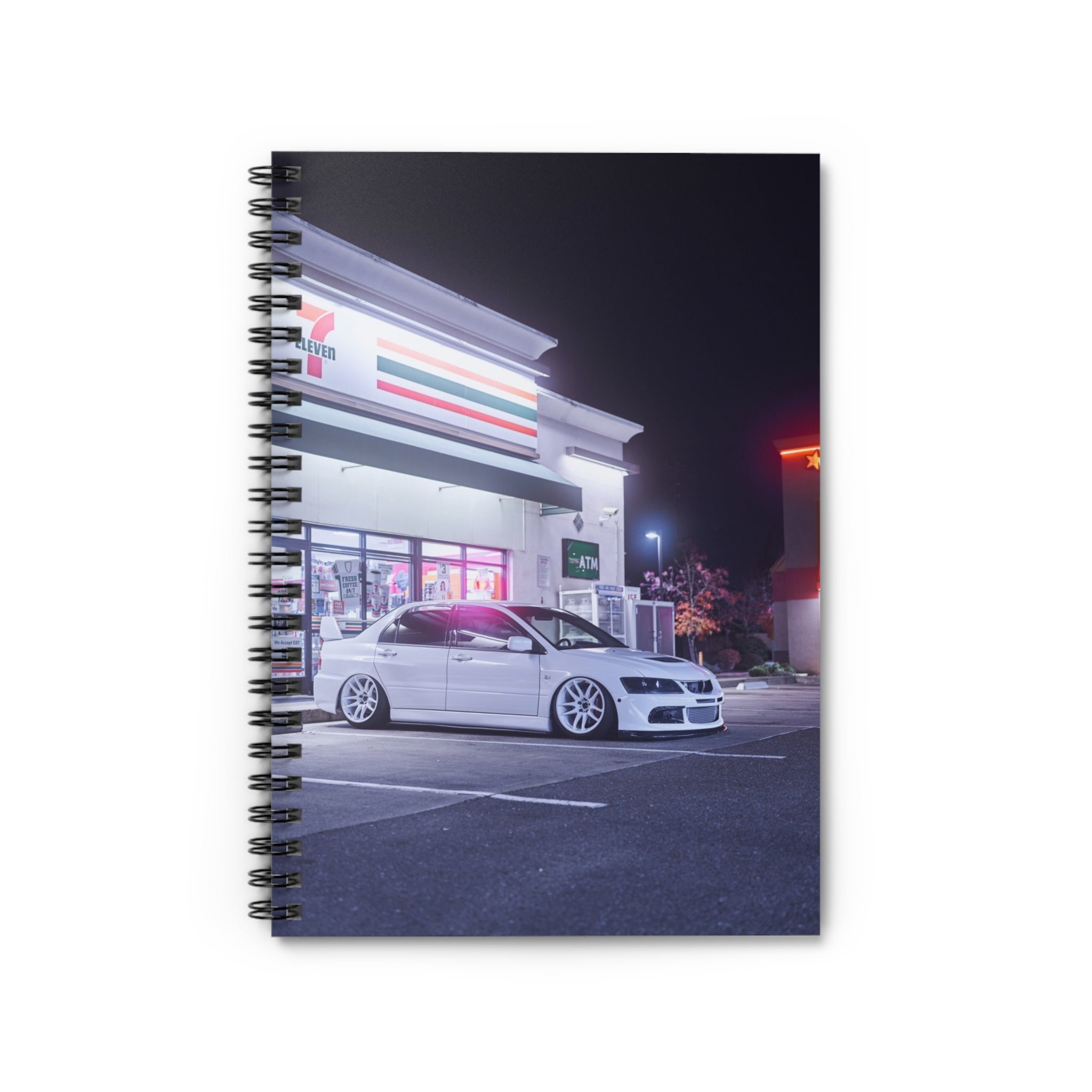 Mitsubishi Evo 8 Automotive Spiral Notebook #006 - Throttle Designs