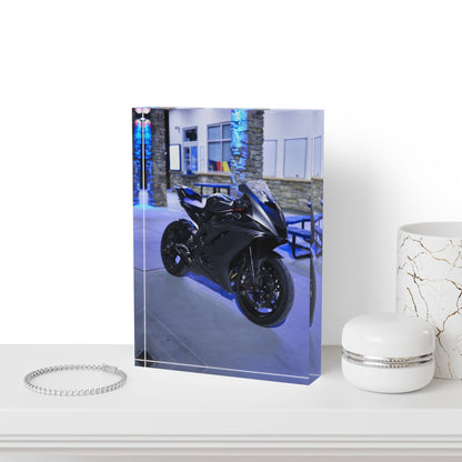 Yamaha R6 Motorcycle Acrylic Photo Block #001 - Throttle Designs