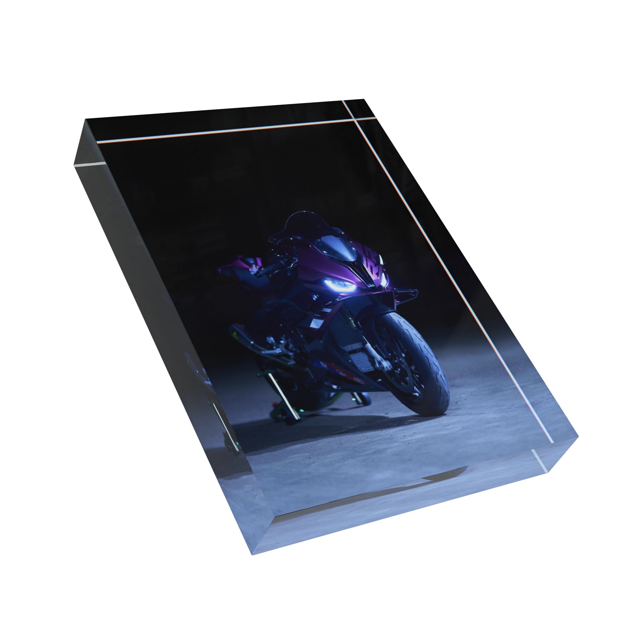 BMW S1000RR Motorcycle Acrylic Photo Block #037 - Throttle Designs