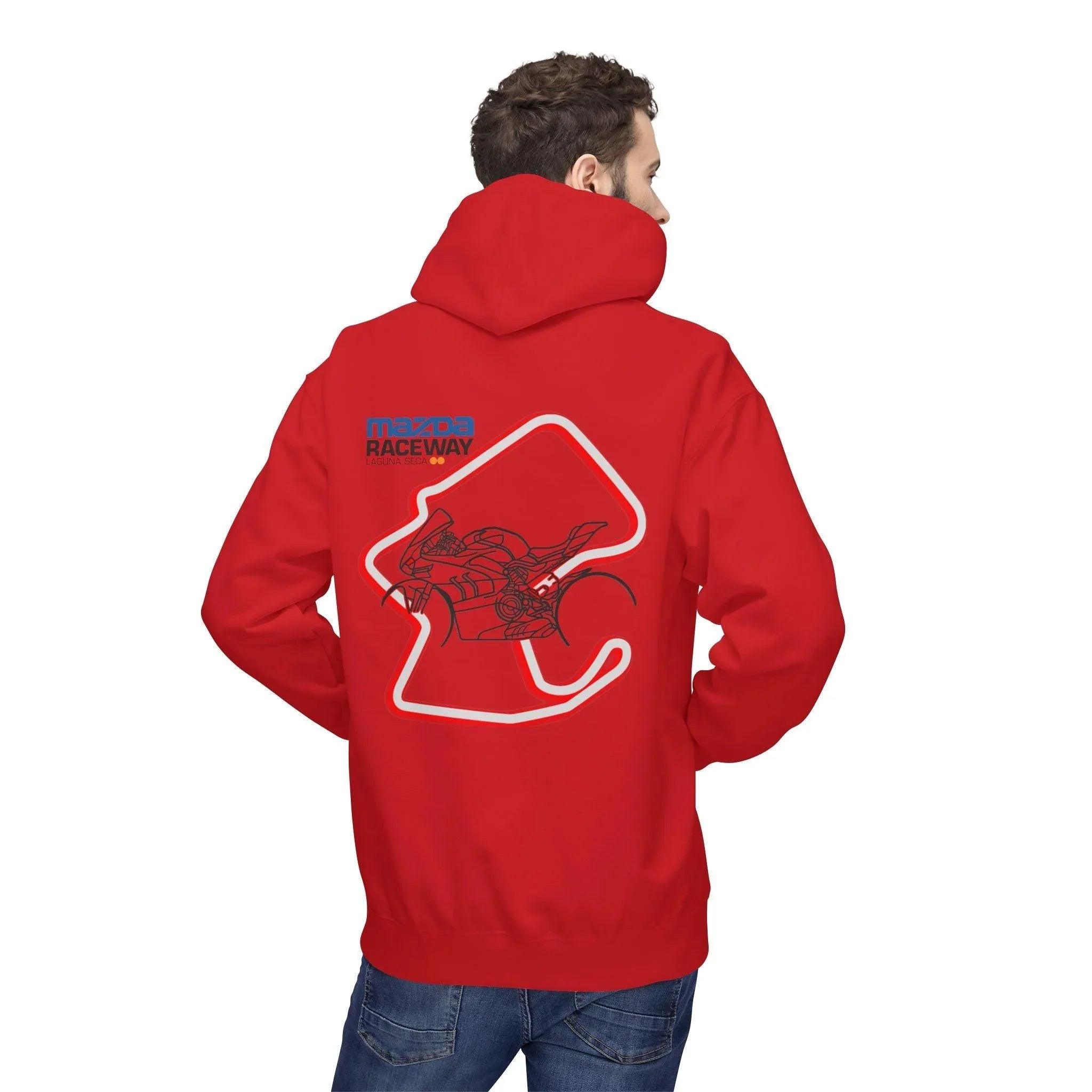 Ducati Panigale V4 SP Laguna Seca Hoodie - Red Edition for Comfort & Style