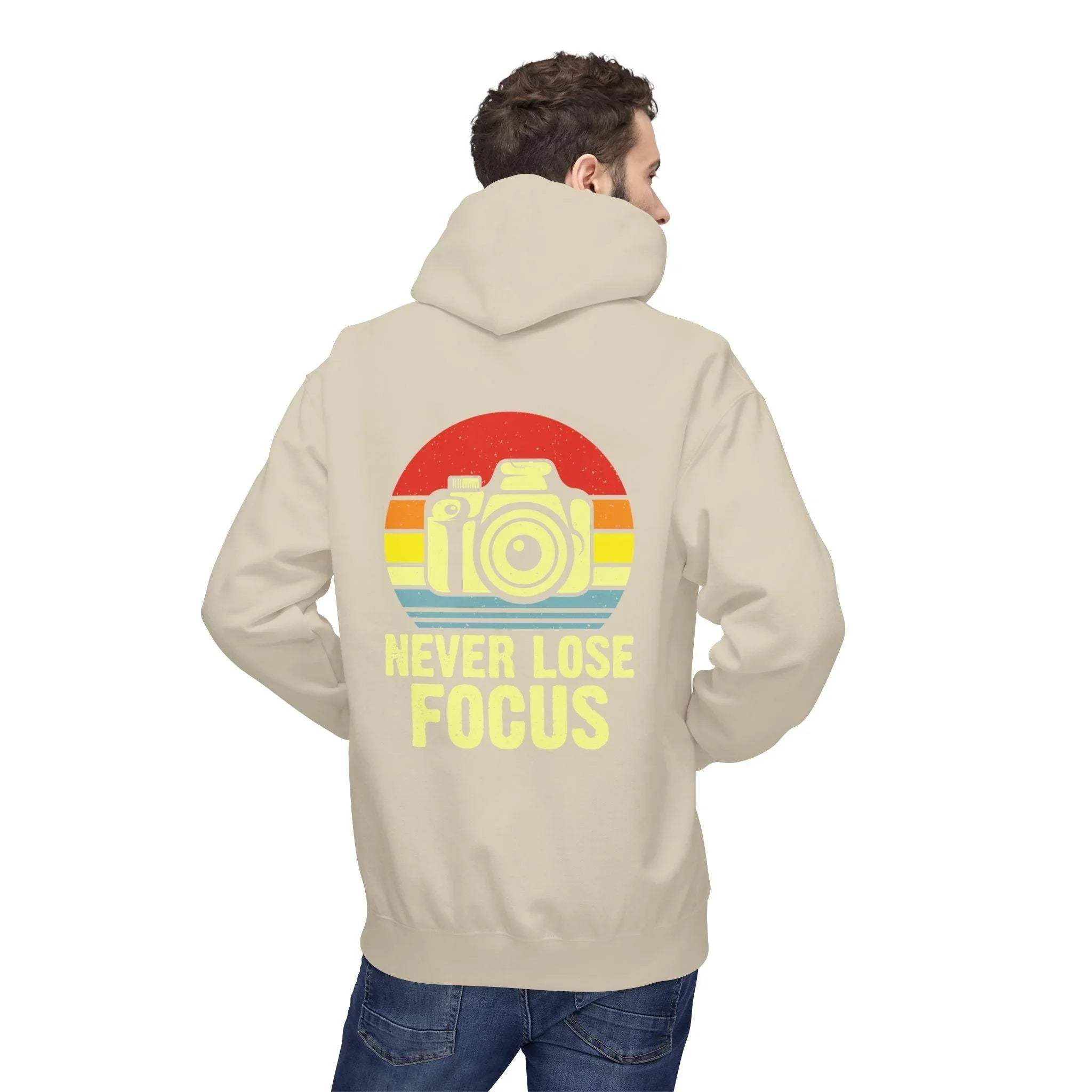 Ultimate Comfort Hoodie for Photographers: "Stay Focused" Fleece Design