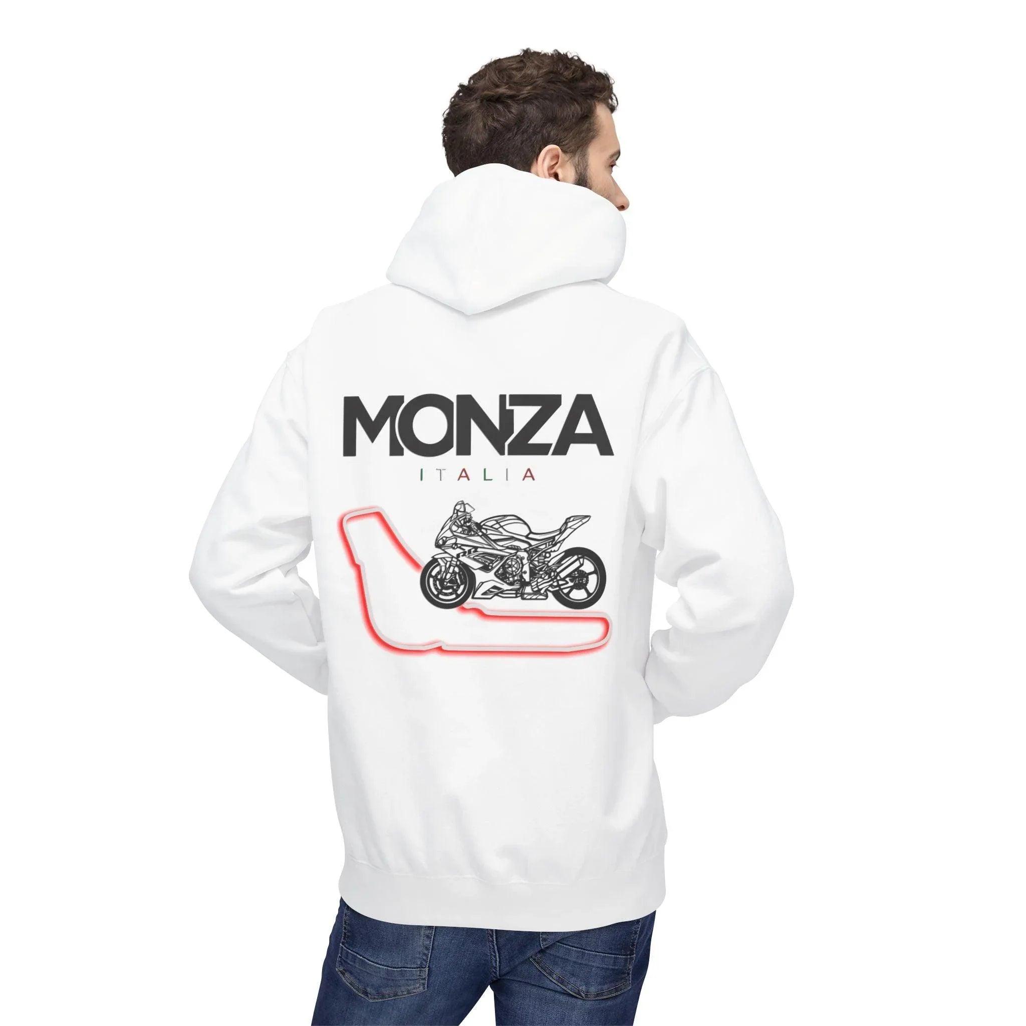 BMW Inspired S1000RR Monza Italia Fleece Hoodie Red Edition for Riders