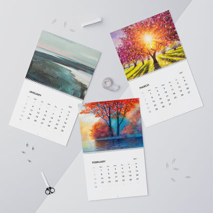 2027 Painting Artwork Wall Calendar – Colorful Artistic Designs & Beautiful Painted Art Collection
