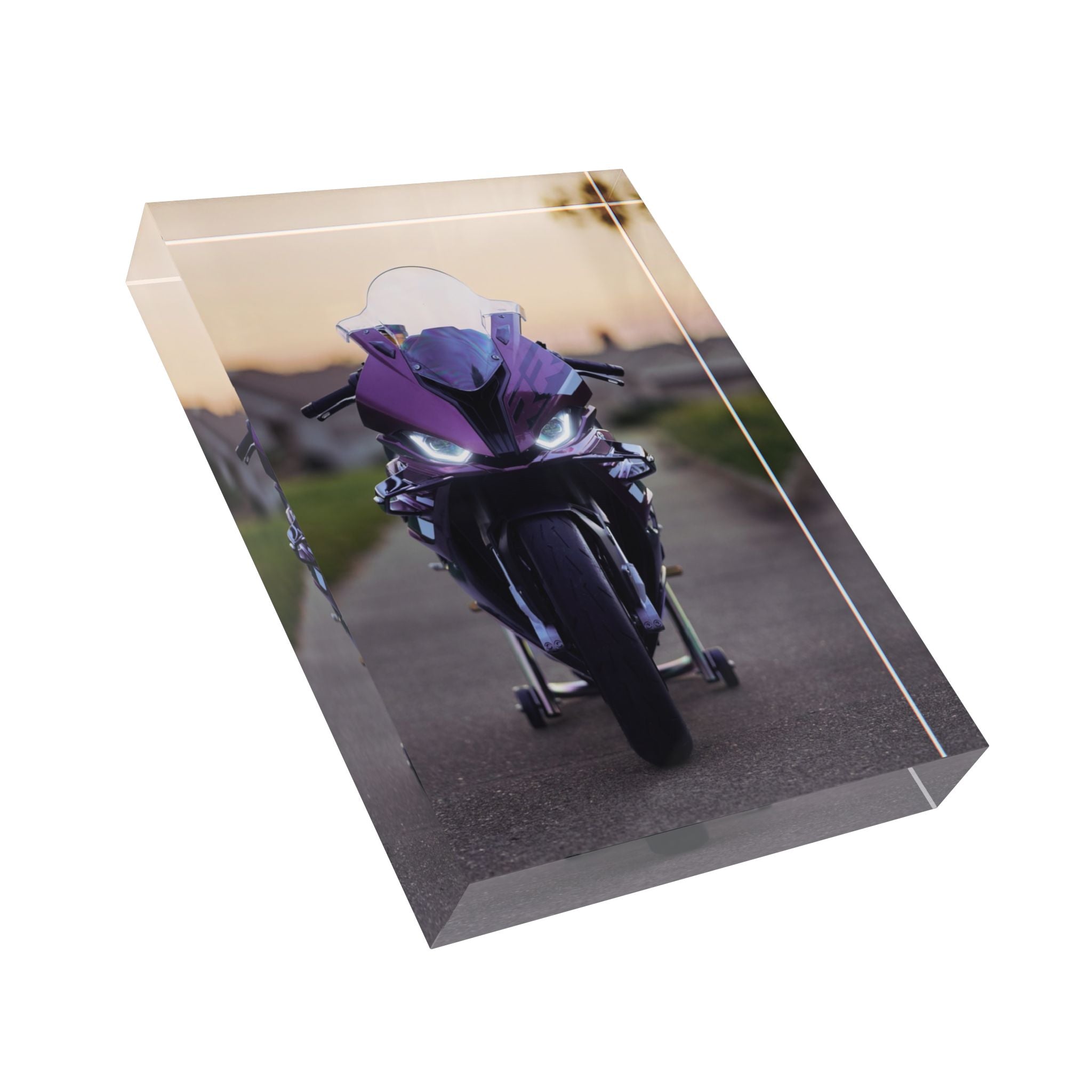 BMW S1000RR Motorcycle Acrylic Photo Block #036 - Throttle Designs