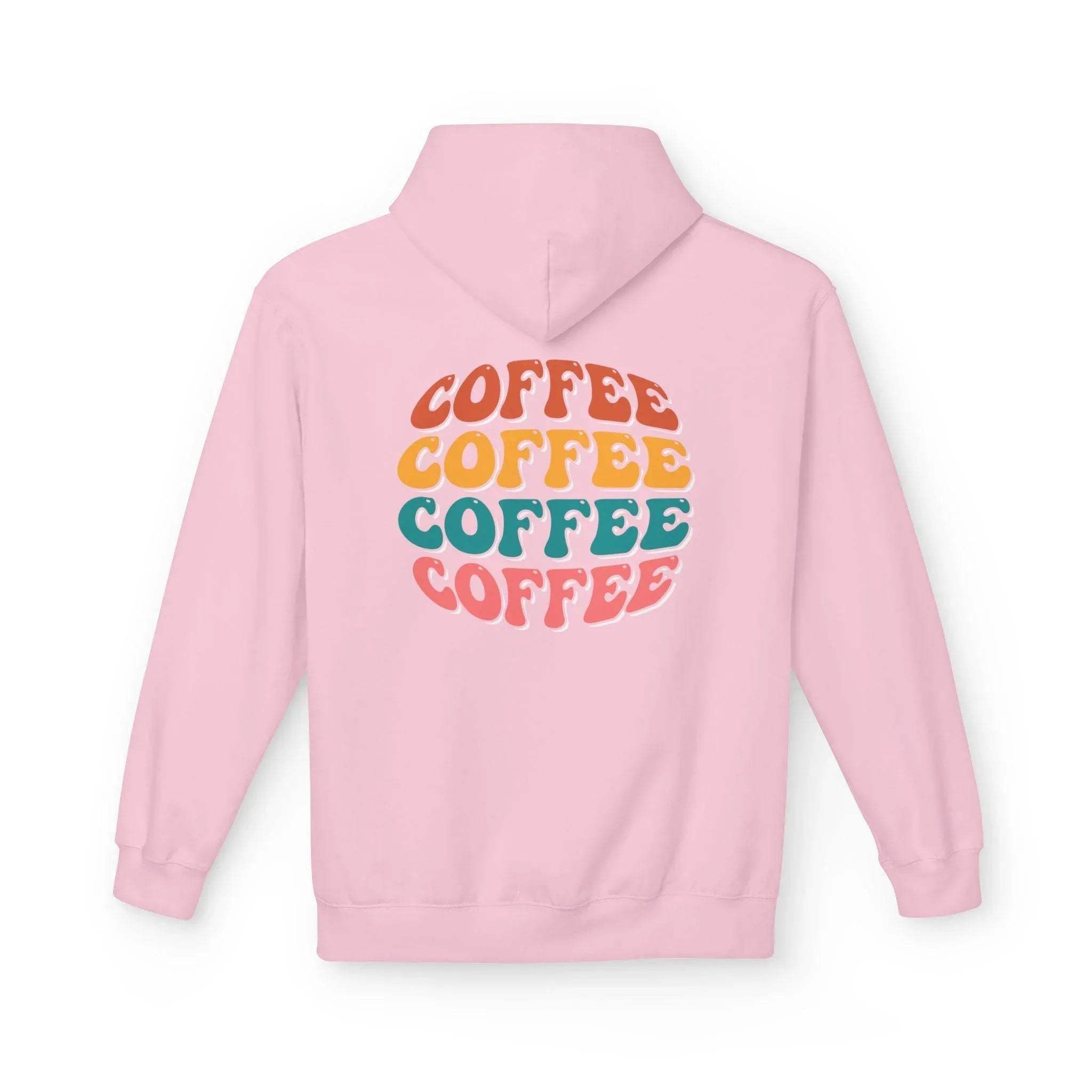 Cozy Chic Groovy Coffee Fleece Hoodie for Ultimate Comfort
