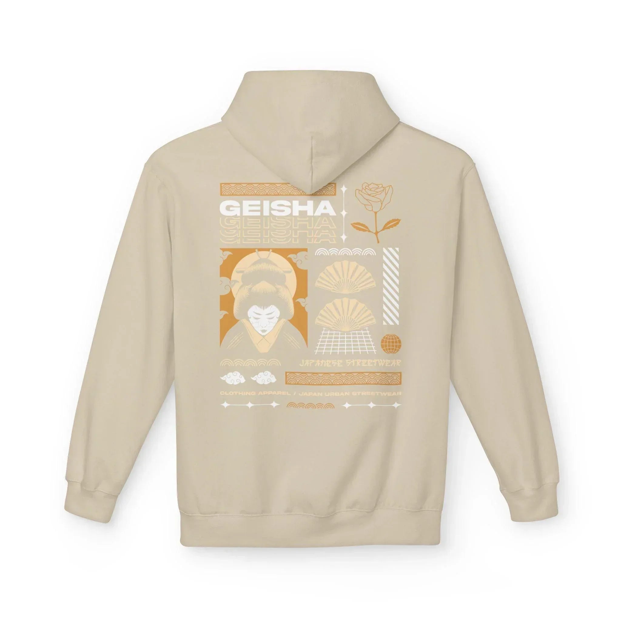 Stylish Geisha-Inspired Fleece Hoodie for Ultimate Streetwear Comfort