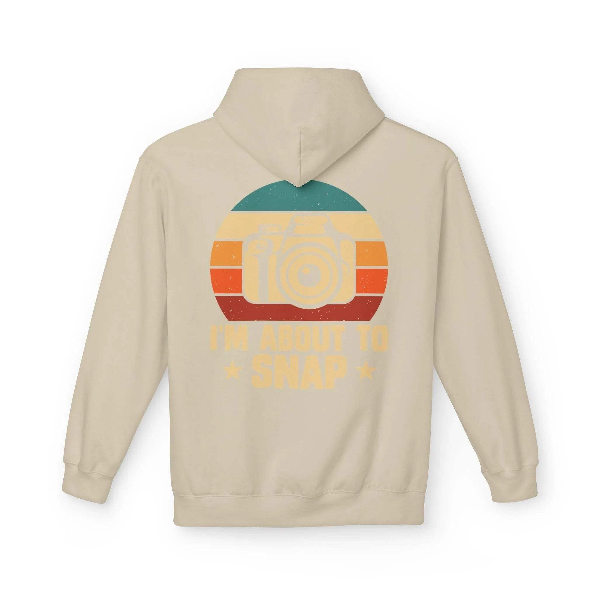 Retro Photographer's "I'm About to Snap" Fleece Hoodie - Stylish Comfort for Creatives