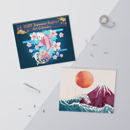 2027 Japan Inspired Wall Calendar – Japanese Aesthetic Artwork & Colorful Cultural Designs