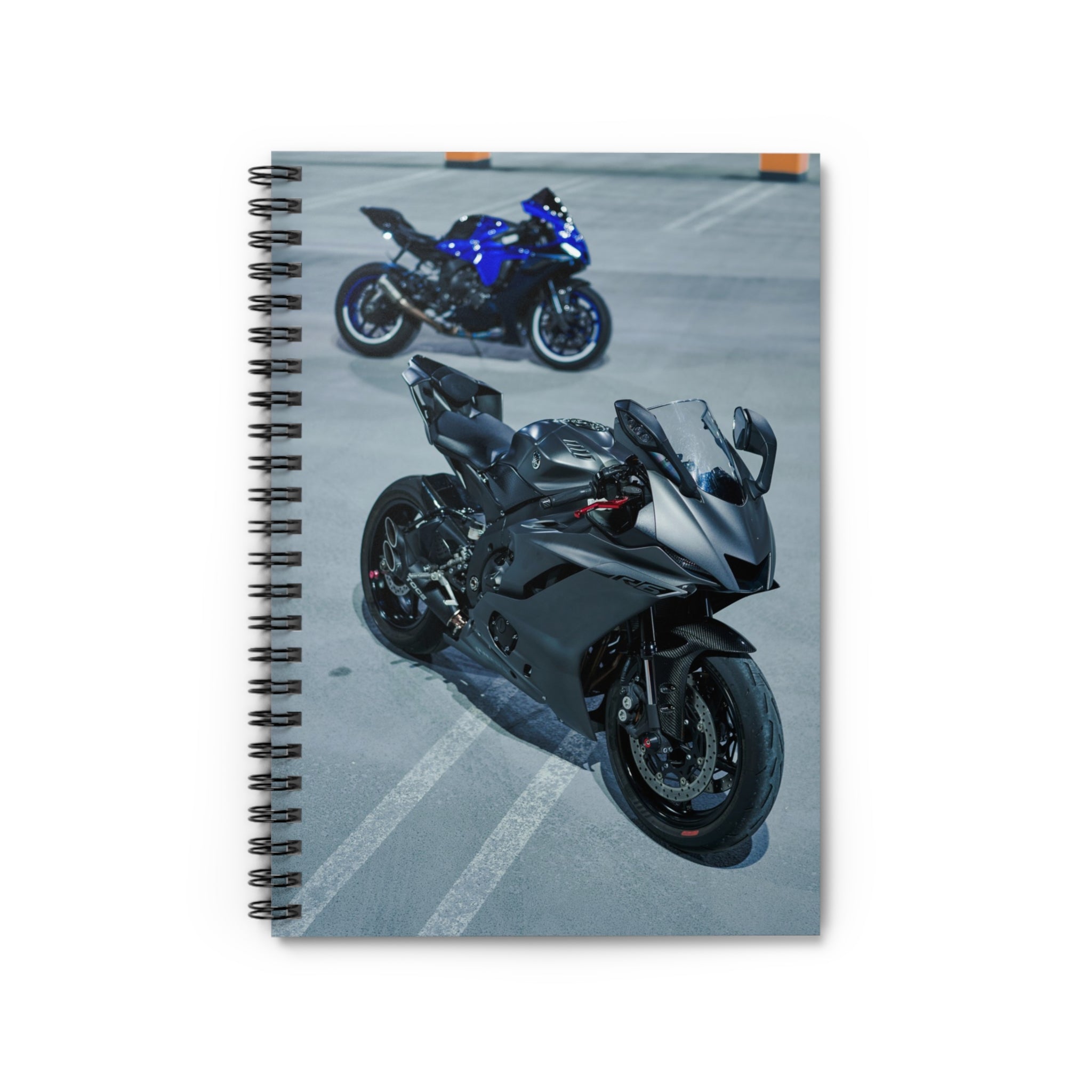 Yamaha R6 Motorcycle Spiral Notebook #001 - Throttle Designs