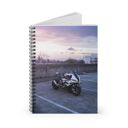 BMW S1000RR Drag Spec Motorcycle Spiral Notebook #005 - Throttle Designs