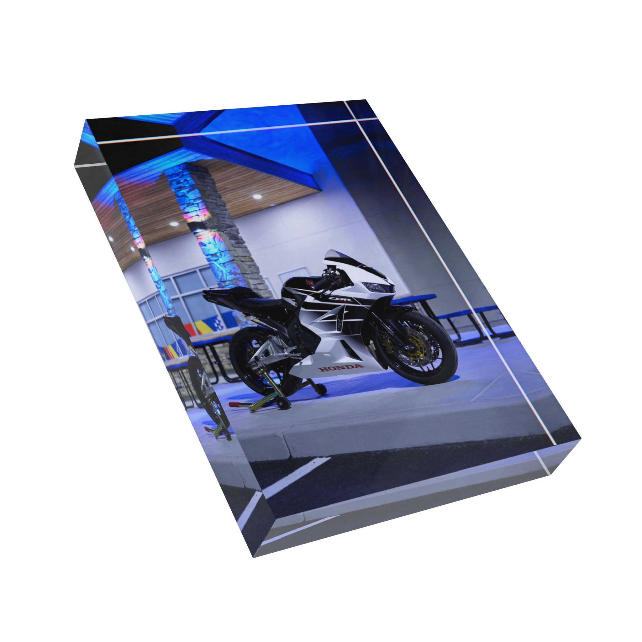 Honda CBR600RR Motorcycle Acrylic Photo Block #001 - Throttle Designs