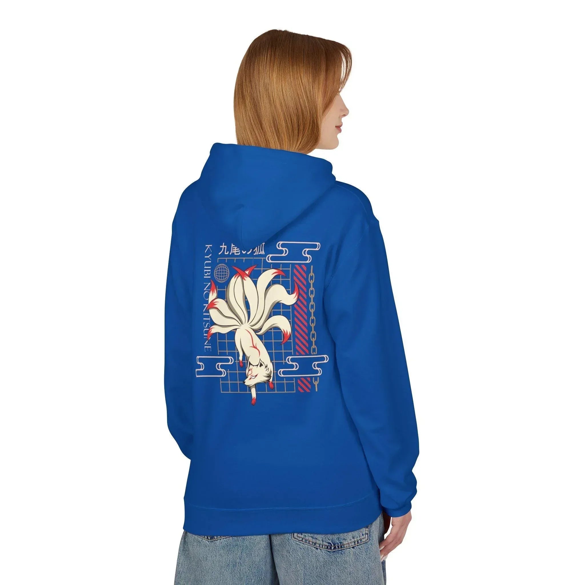 Kyubi No Kitsune Japanese Streetwear Fleece Hoodie – Ultimate Comfort Meets Stylish Design