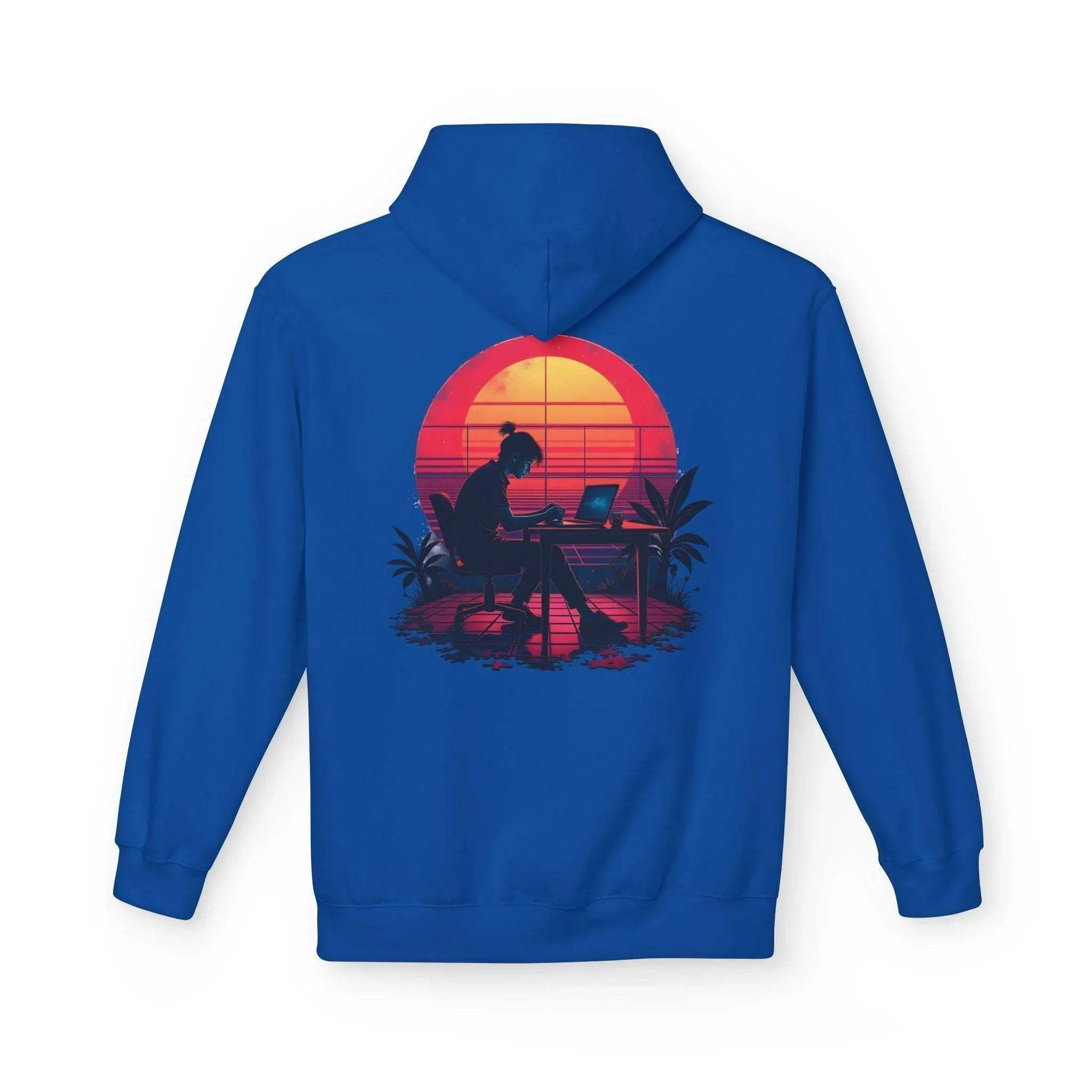 Ultimate Retro Programmer Fleece Hoodie for Comfort and Style