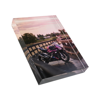 BMW S1000RR Motorcycle Acrylic Photo Block #031 - Throttle Designs