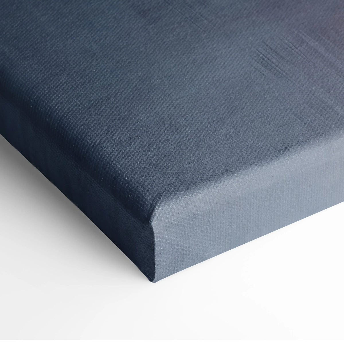 Dark blue canvas with textured woven fabric and raised edges in McLaren Senna inspired car wall art track edition print