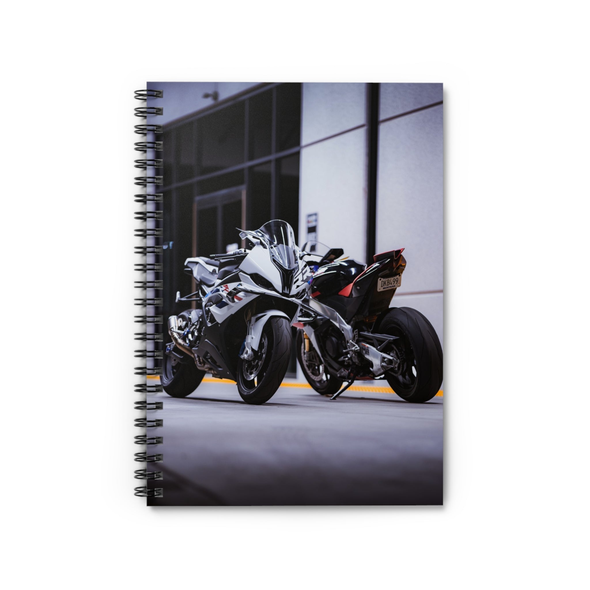 BMW S1000RR and Aprilia RSV4 Motorcycle Spiral Notebook #002 - Throttle Designs